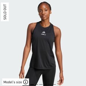 Adidas Les Mills Black Performance Tank Top racer back nwt small sold out online